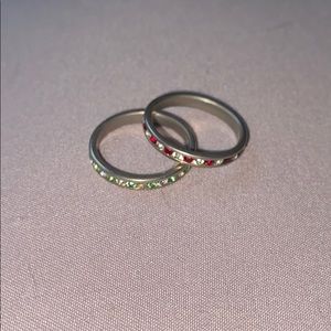 Two jewel rings